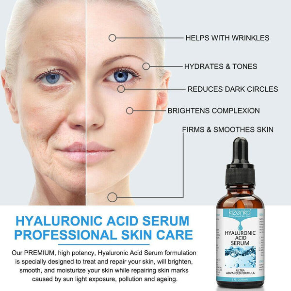 PREMIUM Kizenka Hyaluronic Acid Serum for Face & Body - Kizenka